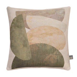 Geo Stack 43x43cm Cushion Green