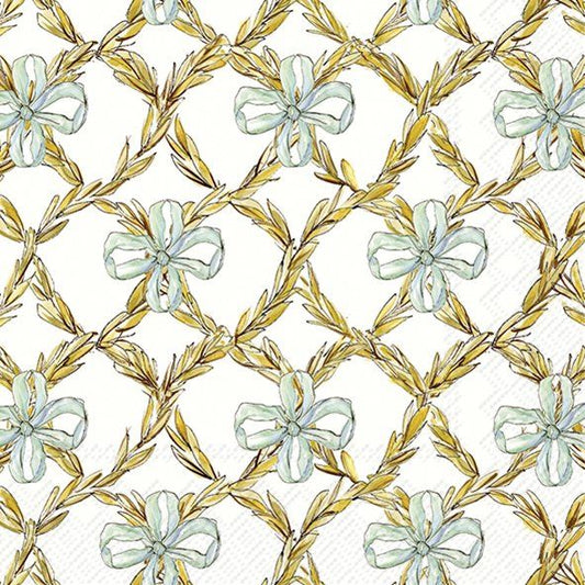 Whimsical Wheat Cream Lunch Napkins