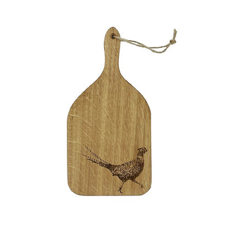 Etched Pheasant Oak Hanging Paddle Small