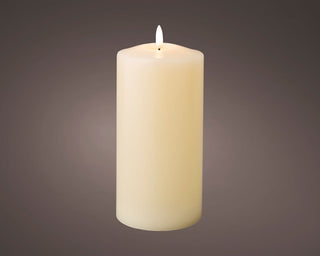LED Cream Church Candle 22.5cm