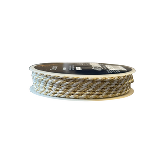 White & Gold Twisted Twine 4m