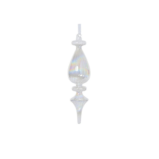 Glass Iridescent Fininal Tree Decoration