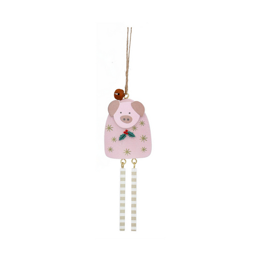 Pig with Dangly Legs Hanging Decoration