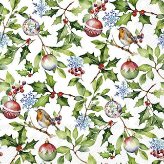 Christmas Holly Lunch Napkins