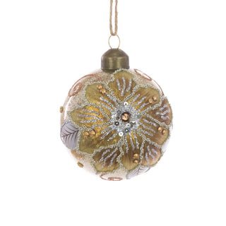 Glass Juliet Gold Bauble