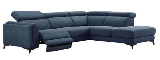 Cordova RHF Blue Corner Sofa