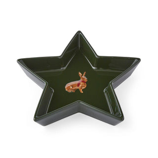 Heritage Hare Star Nibble Bowl Green
