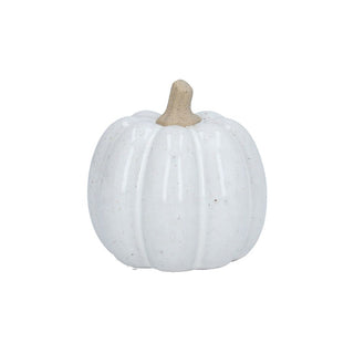 Ceramic Ornament 9.5cm - White Pumpkin