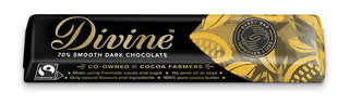 Divine 70% Smooth Dark Chocolate Bar