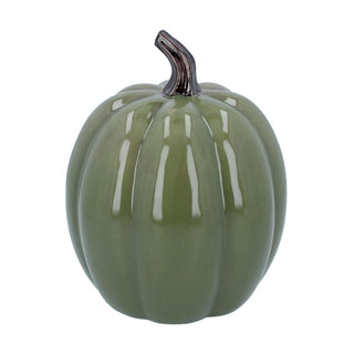 Green Pumpkin Ceramic Ornament