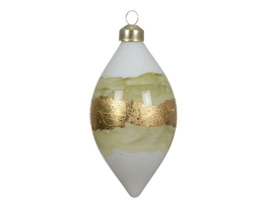 Wool White with Gold Leaf & Watercolour Finial