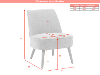 Reagan Bedroom Chair - Grey
