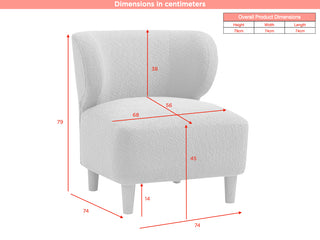 Josie Accent Chair Grey