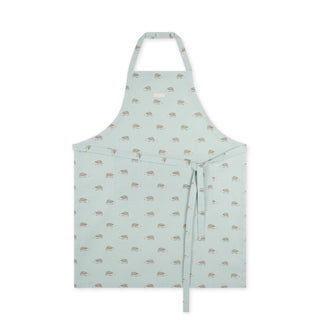 Hedgehogs Apron Soft Green