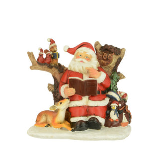 Santa Reading Under A Tree Ornament
