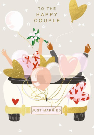 To The Happy Couple Just Married Card