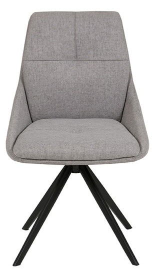 Jasmine Swivel Dining Chair Light Grey