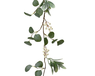 Eucalyptus & White Berries Garland 1.5m