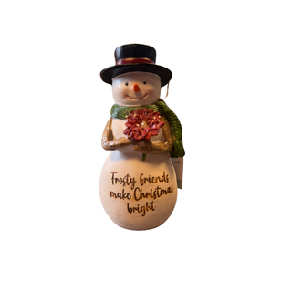 Frosty Friends Snowman with Top Hat Decoration