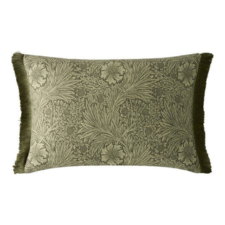 Marigold Olive Rectangular Filled Cushion