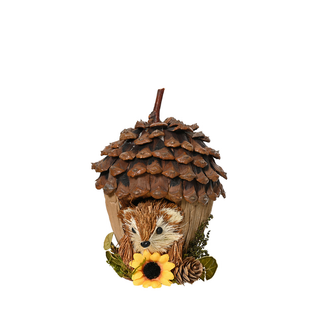 Natural Pinecone with Fox Decoration