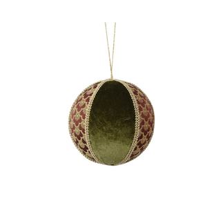 Pine Green Velvet Frabic Bauble