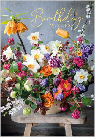 Garden Bouquet Birthday Card