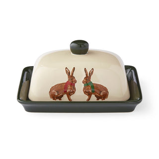 Heritage Hare Ceramic Butter Dish