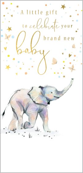 New Baby Elephant Gift Wallet Card