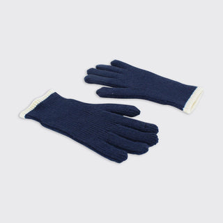 Men's Ribbed Gloves Navy
