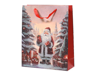 Santa with Gifts Gift Bag Large