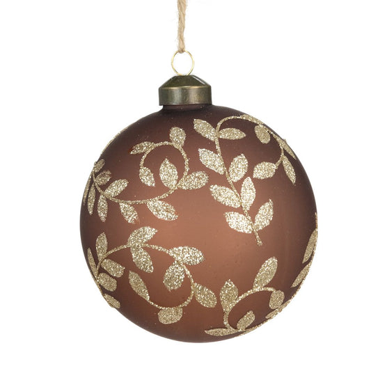 Glass Rylie Brown Bauble 10cm