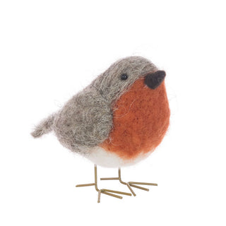 Felt Robin Figure Ornmanet