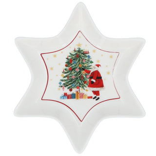 Nostalgia Santa & Tree Star Dish