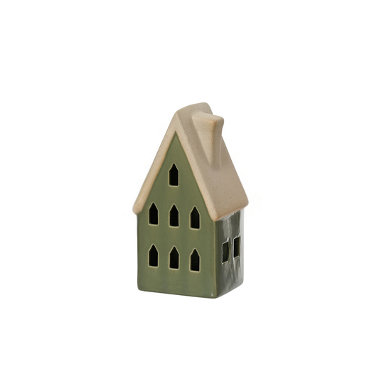 Green Porcelain House Christmas Decoration