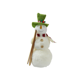 Snowman with Skis Christmas Decoration