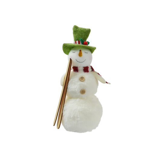 Snowman with Skis Christmas Decoration