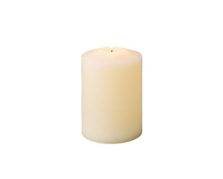 Cream LED Wick Warm White Church Candle 16.5cm