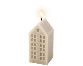 Grey LED Wick Warm White Alpine House Candle