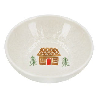 Gingerbread House Stoneware Small Bowl