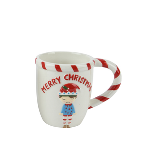 Girl Elf Merry Christmas Mug