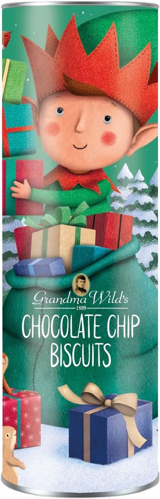 Giant Helpful Elf Tube Biscuit  200g