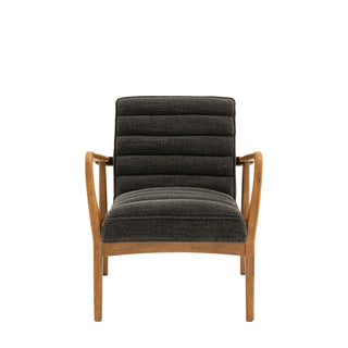 Datsun Armchair Charcoal Boucle