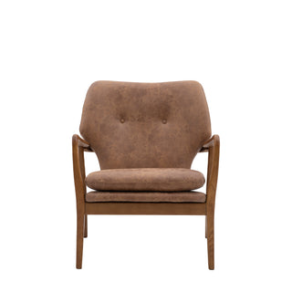 Jensen Armchair Brown Leather
