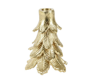 Gold Christmas Tree Small Candle Holder