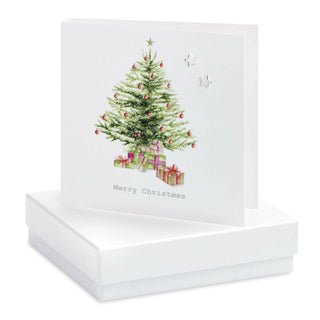 Boxed Christmas Tree Earring Card