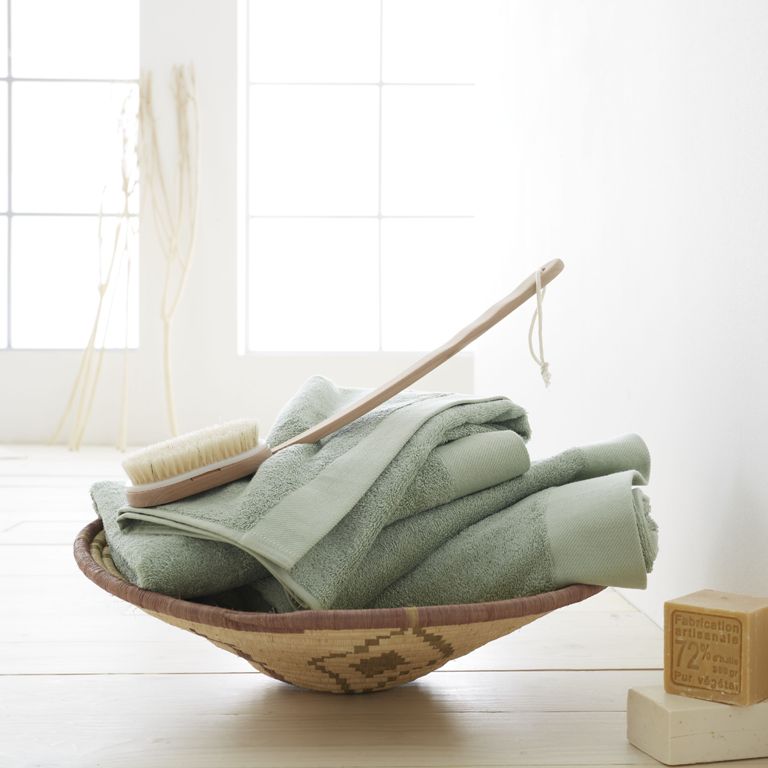 Bamboo Combed Bath Sheet Green