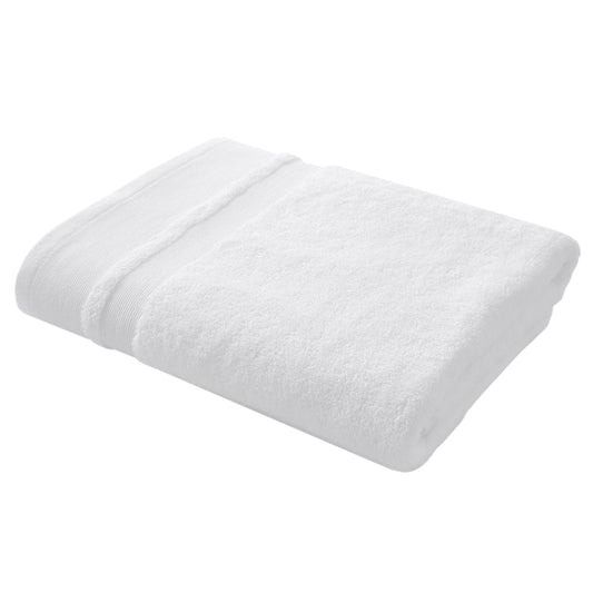 Zero Twist Cotton Modal Bath Sheet White