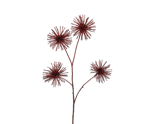 Red 4 Headed Allium Spray
