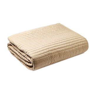 Quilted Lines Bedspread Natural